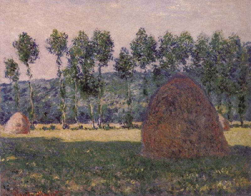 Claude Monet Haystacks,Night Effect